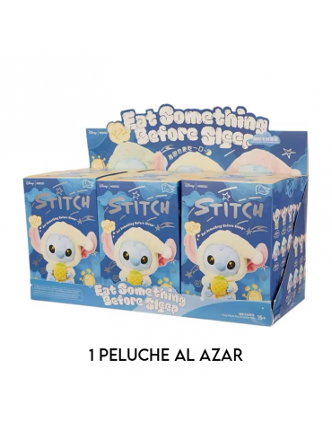 Disney x Miniso Stitch "Eat Something Before Sleep" Blind Box - 1 Peluche Al Azar