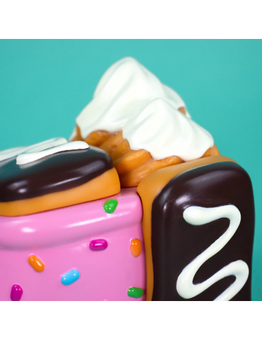 100% Soft Donut Pink Dumpster Fire Vinyl Figure