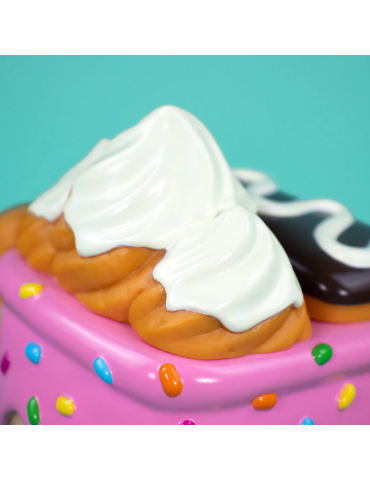 100% Soft Donut Pink Dumpster Fire Vinyl Figure