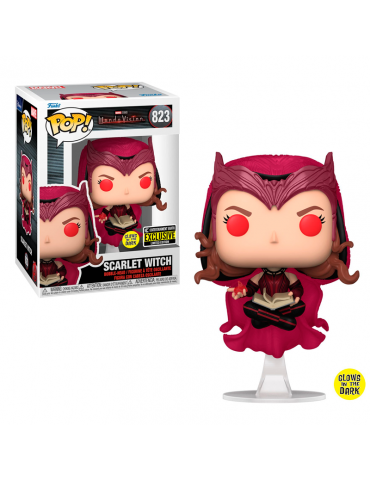Funko Pop Scarlet Witch Glow - Entertainment Earth Exclusive - WandaVision - 823