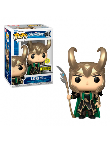 Funko Pop Loki with Scepter Glow - Entertainment Earth Exclusive - Avengers- 985