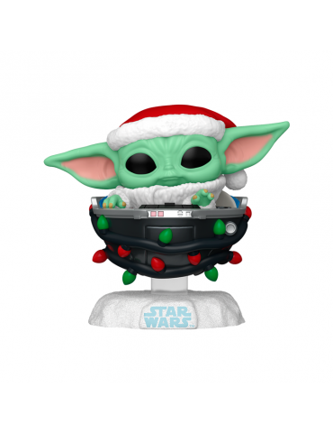 Funko Pop Grogu with Santa Hat in Pram - Holiday Mandalorian - 746